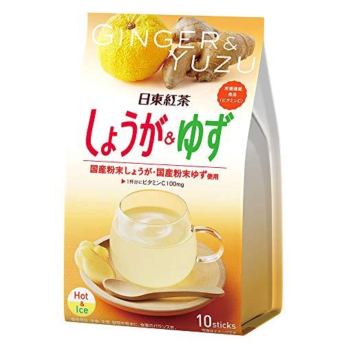 三井农林 日东红茶 生姜柚子茶粉 10包入